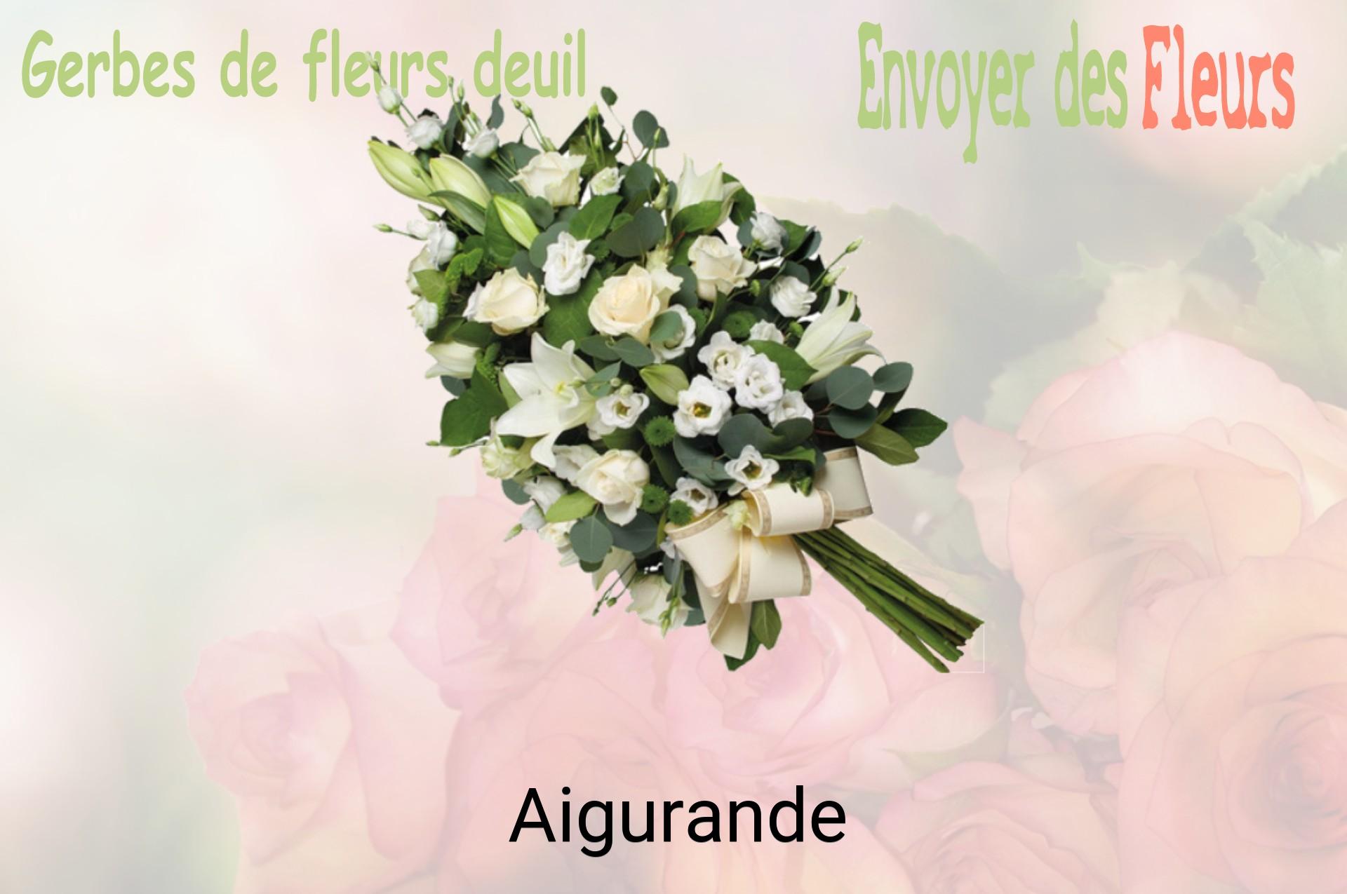 Gerbe de fleurs de deuil livrée à Aigurande